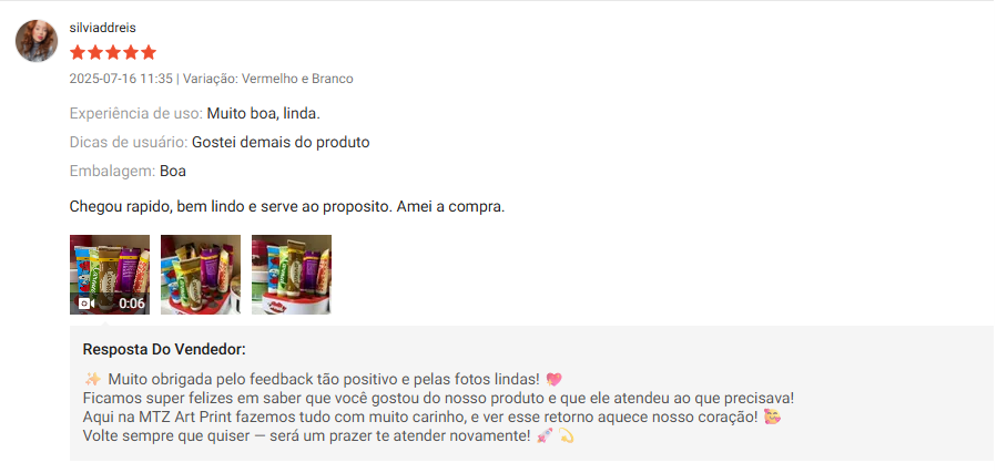 Miniatura do print da avaliação da Shopee (silviaddreis)