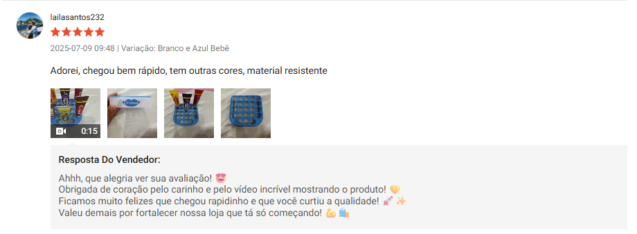 Miniatura do print da avaliação da Shopee (lailasantos232)